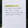 encouragement wildflower seed paper card